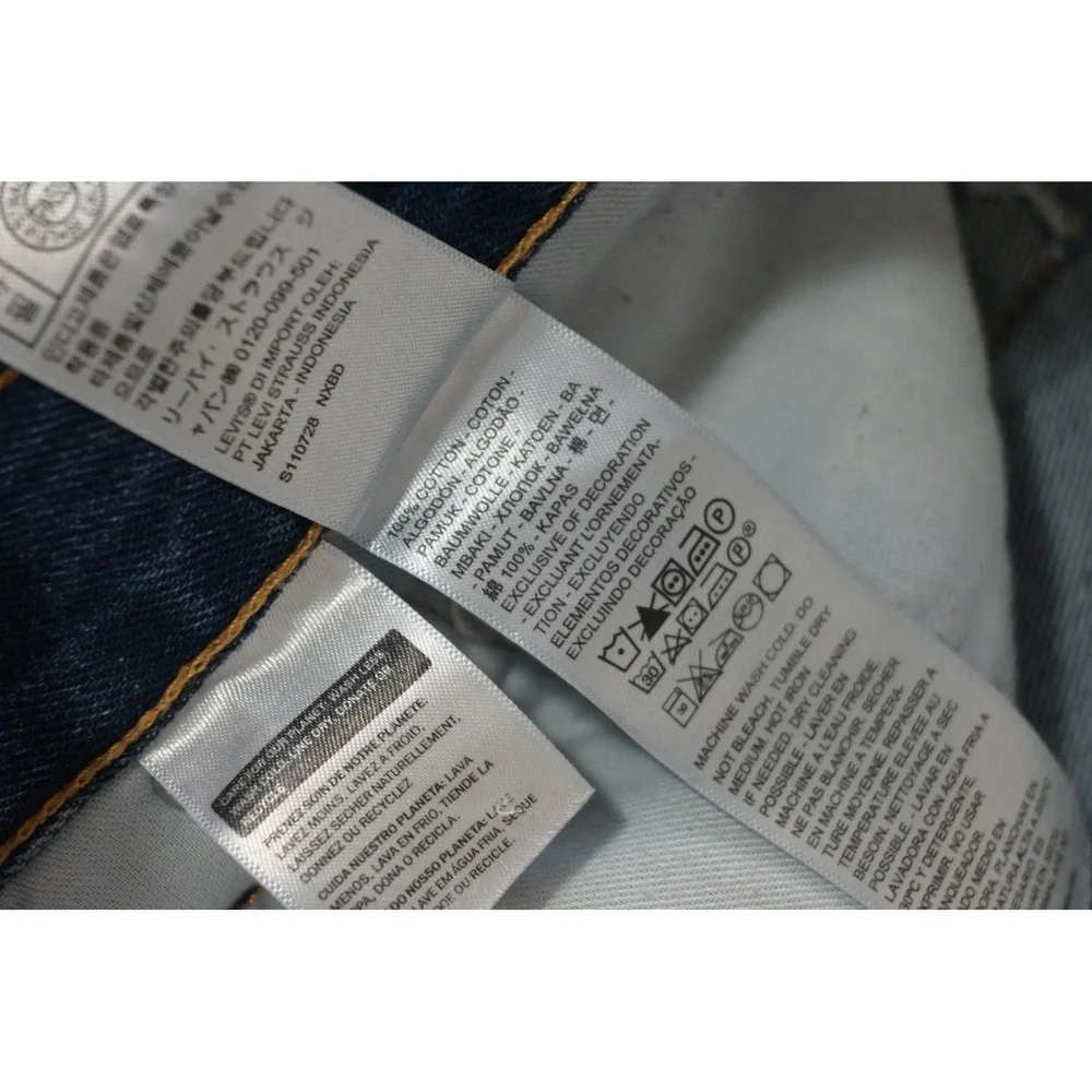Levis 550 Relaxed Fit Jeans Mens 40x30 Blue Denim Straight Leg Pants Excellent